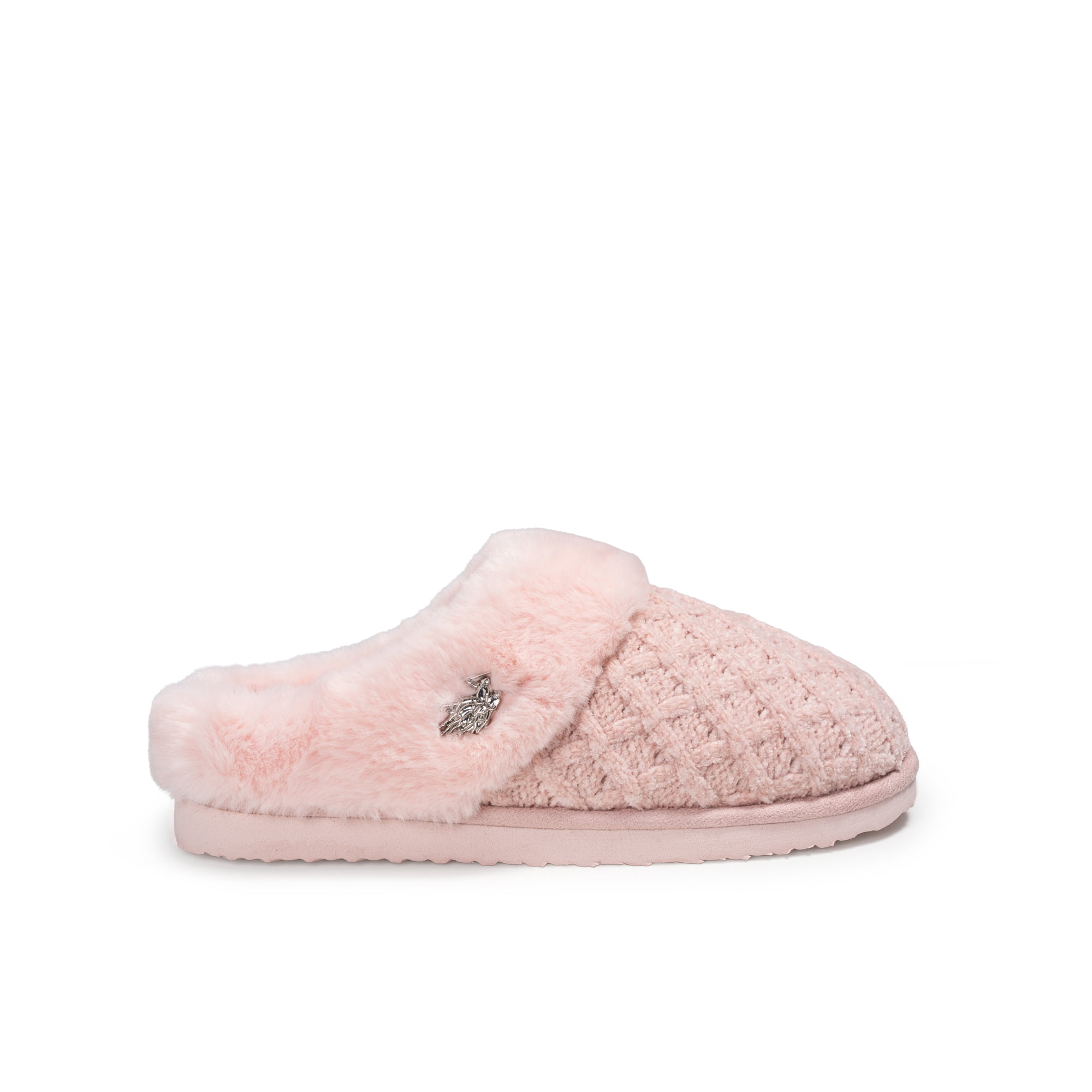 U.S. Polo Assn. Womens Cable Knit Slipper