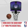thumbnail image 2 of Franklin Sports NBA Sacramento Kings Mini Over the Door Basketball Hoop - Kids Indoor Mini Basketball Hoop with Basketball - NBA Fan Shop Mini Hoop for Bedroom + Office - Over the Door Mini Hoop Set, 2 of 11