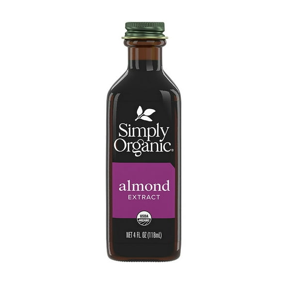 Simply Organic Almond Extract, Certified Organic | 4 oz | Pack of 6