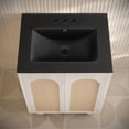 thumbnail image 4 of Plaisir II 24" Freestanding Bathroom Vanity in White Oak with Black 3-Hole Centerset Sink Top, 4 of 5