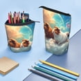 thumbnail image 5 of Lsque Cloud Guinea Pig Pattern Telescopic Pencil Bag Pen Holder Stationery Case, Stand-up Retractable Transformer Bag Organizer, 5 of 6