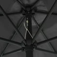 thumbnail image 7 of vidaXL Parasol with LED Lights and Aluminum Pole 106.3" Anthracite 7354, 7 of 7
