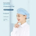 thumbnail image 5 of Cook Accessories Chic Breathable Hotel Restaurants Smoke-proof Dust Work Wear Hair Nets Cooking Hygienic Cap Chef Hat Work Hat SKY BLUE ALL CLOTH, 5 of 8