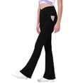 thumbnail image 2 of EnJoCho Girls High Waisted Flare Leggings Yoga Bootcut Pants Solid Color Full Length Bell Bottoms Cross Stretchy Dance Trousers 70s Style, 2 of 6
