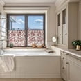 thumbnail image 5 of Farmhouse Red Semi Sheer Curtains 45 Inch Length 2 Panels Set, Vintage Flower Leaf Botanical Plant Sheer Kitchen Curtain Privacy Voile Window Curtain for Living Room Bedroom Rod Pocket Drapes, 5 of 7