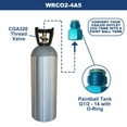 thumbnail image 4 of Interstate Pneumatics WRCO2-4A5 Adapter Converts Standard CGA 320 Male Fitting to CO2 Paintball Tank, 4 of 4