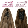 thumbnail image 6 of LELINTA 18" Pony Tail Hairpiece Long Curly Weave Hairpiece Jaw Claw Ponytail Hair Extension One Piece Clip in Synthetic Hair Extensions, 6 of 8
