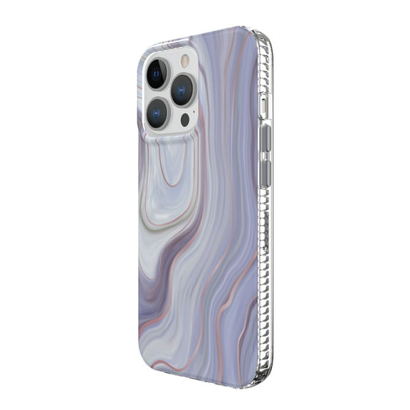 onn. Purple Marble Phone Case for iPhone 13 Pro Max / iPhone 12 Pro Max