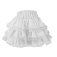 thumbnail image 5 of TANYSU Women's A-Line Skirt With Lace Trim Casual Summer Skirt Solid Color Flowy Skirt For Daily Wear Classic, 5 of 5