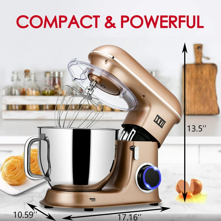 Electric Stand Mixer with Bowl, 7.4QT Kitchen Cake Mixer Chef Machine, 6  Speed Home Dough Mixer with Stainless Steel Bowl, Dough Hook, Beater &  Whisk, 660W Modern Stand Mixer for Kitchen, Black