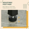 thumbnail image 5 of Rustic Industrial Pub Table & 2 Stools Set | Black Steel & Rustic Brown Wood Look | 3-Pc Counter Height Dining for Kitchen, Apartment, Home Bar, 5 of 7