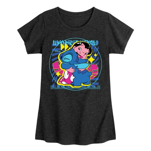 Disney - Lilo & Stitch - Lilo Hug - Toddler & Youth Girls Short Sleeve Graphic T-Shirt