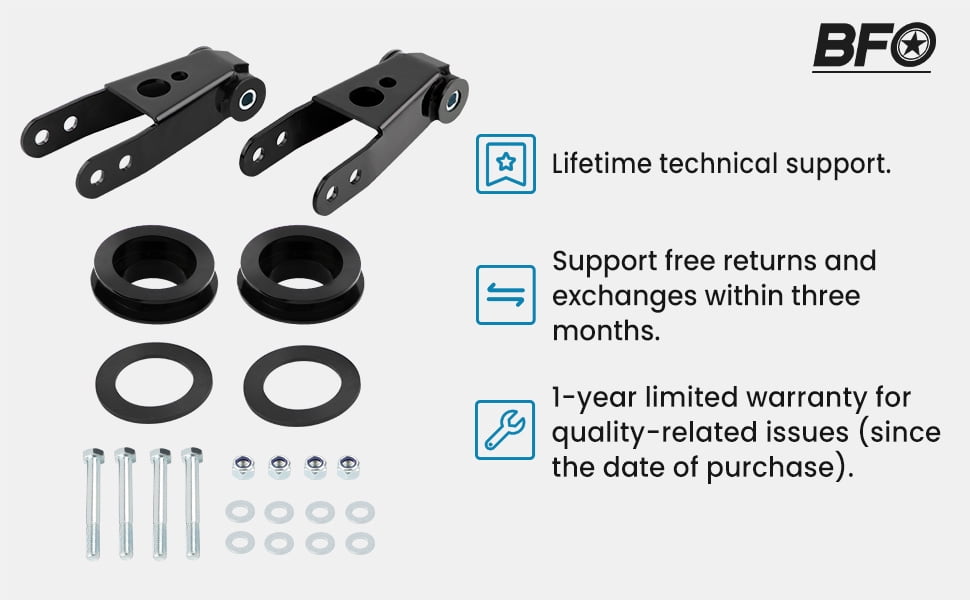 Maxpeedingrods 3" Front 2" Rear Leveling Lift Kit for Ford Ranger 4X4 2WD 1998-2011