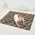 thumbnail image 2 of Multicolor Bigfoot and Checkerboard Pattern Blanket,Comfortable Soft Flannel Throw Blanket,All Season,Warm Lightweight Blankets for Sofa Bed Couch Living Room Chair,30"x40", 2 of 4