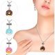 thumbnail image 3 of Juego de 3 piezas de collar de amistad para niños, colgante en forma de donut, collar de aleación de buena amiga con palabras grabadas (mejor amiga para siempre), 3 of 5