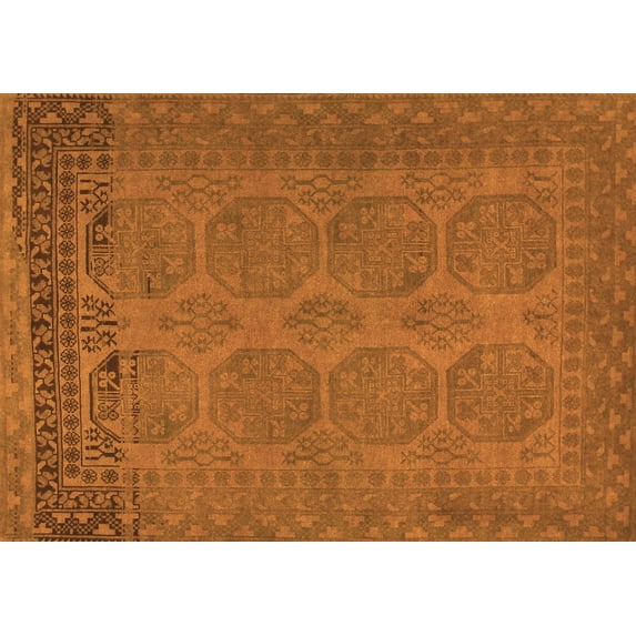 Ahgly Company Indoor Rectangle Persian Orange Traditional Area Rugs, 2' x 3'
