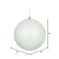 thumbnail image 2 of Vickerman 4" Silver Matte Mercury Ball Ornament, 6 per Bag., 2 of 3