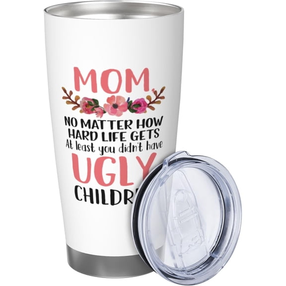 Mother''s Day Gifts 20 oz Tumbler Cup with Lid, Funny Gag Gifts for Women, Mom, Mama, Wife, Insulated Tumblers Mug for Birthday Holiday