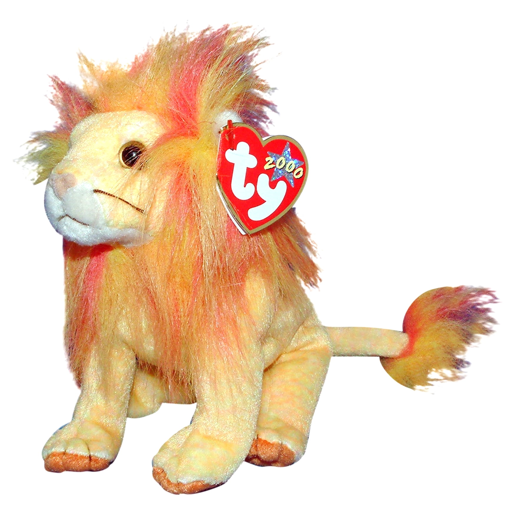 Ty Beanie Baby Plush Toy: Bushy the Lion | Stuffed Animal | MWMT