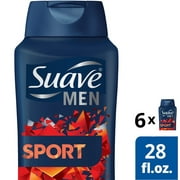 (6 pack) (6 pack) Suave Men Body Wash Sport 28 oz