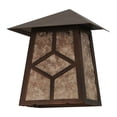 thumbnail image 2 of Meyda 147010 9 in. Diamond Craftsman Wall Sconce, 2 of 4
