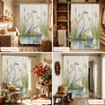 thumbnail image 6 of Wildlife Birds Shower Curtain Set - Small 36" x 72" Washable Bathtub Curtain with 12 Hooks, Beige Farmhouse Botanical Water Reflection Waterproof Fabric Stall Shower Curtains for Bathroom Décor, 6 of 8