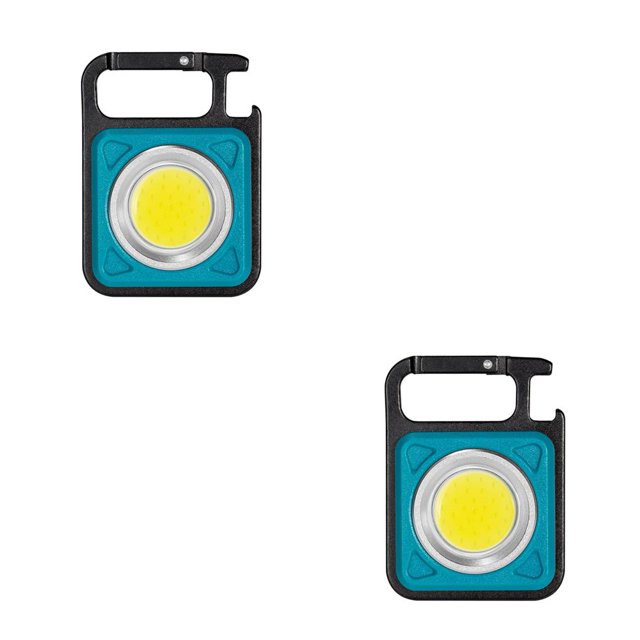 Shengyu Camping Flashlight Adjustable Lights Keychain Work Lamps Life Waterproof Portable Torch Outdoor Climbing Backpacking Green 2Set