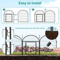 thumbnail image 6 of Monasem Dog Playpen Outdoor, 8 Panels 32" Height Dog Fence (Black), 6 of 11