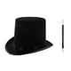 thumbnail image 1 of Accesorios del vestido de lujo del partido de Sombrero negro para hombre Soledad Sombrero de copa negro adultos, 1 of 10