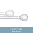 thumbnail image 4 of Kenney® Mae 5/8" Standard Decorative Window Curtain Rod, 28-48", Satin Nickel, 4 of 6