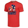 thumbnail image 2 of Unisex NFL x Homage x Beavis and Butt-Head Red New York Giants Tri-Blend T-Shirt, 2 of 3