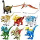 thumbnail image 5 of Figuras de dinosaurios de Jurassic Dino World t-rex, Carnotaurus, Pterosaur, animales, bloques de construcción, bloques de Velociraptor, MOC, juguetes para niños, 5 of 5