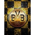 thumbnail image 1 of Kits de pintura de diamantes con logotipo del equipo de fútbol de Dortmund, decoración de pared de taladro redondo completo Sywqhk Decoración hogareña, 1 of 9