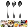 thumbnail image 3 of 1 Set of Stainless Steel Salad Server Dishes Serving Spoons Buffet Restaurant Cutlery, 3 of 8