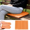 thumbnail image 6 of AKLJWH Stadium Seat Pad, Foldable Seat Pat Cushion, Picnic Cushions for Bleachers, Outdoor Hiking, Backpacking, Fishing, Concert, Mountaineering, Orange, 6 of 7