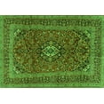 thumbnail image 1 of Ahgly Company Indoor Rectangle Medallion Green Traditional Area Rugs, 7' x 9', 1 of 1