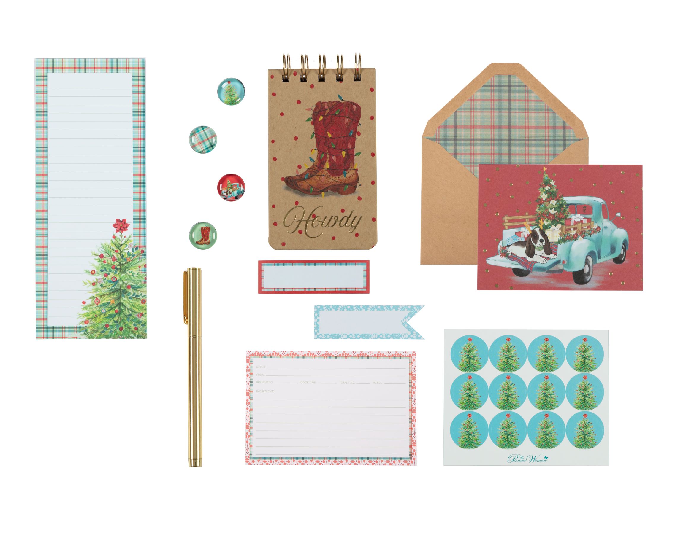 The Pioneer Woman Cowboy Christmas 59-Piece Stationery Set