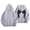 thumbnail image 6 of YUEHUA Angel Wings Graphic Sweatshirt for Women Floral Printed Vintage Long Sleeves Shirt Crewneck Hoodie Loose Pullovers Tops, 6 of 6