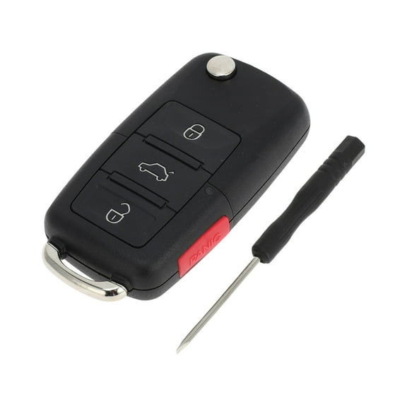 Unique Bargains 1set 4 Buttons Key Shell for Volkswagen Golf 2011-2015 for Volkswagen Jetta 2011-2016 Keyless Entry Remote Key Fob