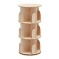 thumbnail image 2 of TOYTEXX Organisateur d'Étagère à Livres Empilable à 3 Niveaux, Rotatif à 360°, pour Adultes et Enfants – Beige, 2 of 4