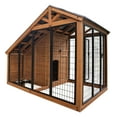 thumbnail image 2 of Backyard Discovery 7'x5' Waggin' Retreat Cedar Wood Dog Kennel, Galvanized Steel Roof, 2 of 15