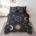 thumbnail image 2 of Sun And Moon Bed In A Bag Black Bohemian King Bedding Set 7 Pieces Boho Extoic Style Comforter for Room Decor Galaxy Glitter Decorative Bed Set Woman, 2 of 5
