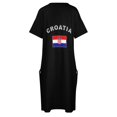 thumbnail image 4 of Croatia Croatian flag flag Loose Pocket Dress festival outfit women Women's summer long dress, 4 of 6