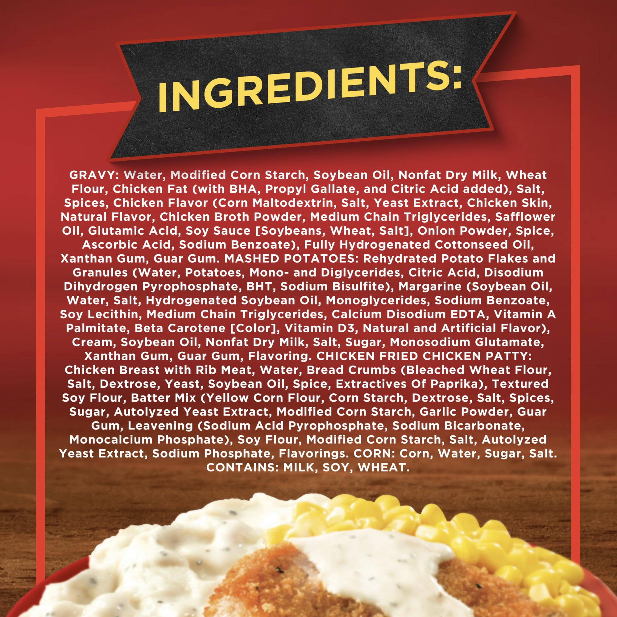Banquet Chicken Fried Chicken with Mashed Potatoes, 11g Protein, Frozen Meal, 10.1 oz.