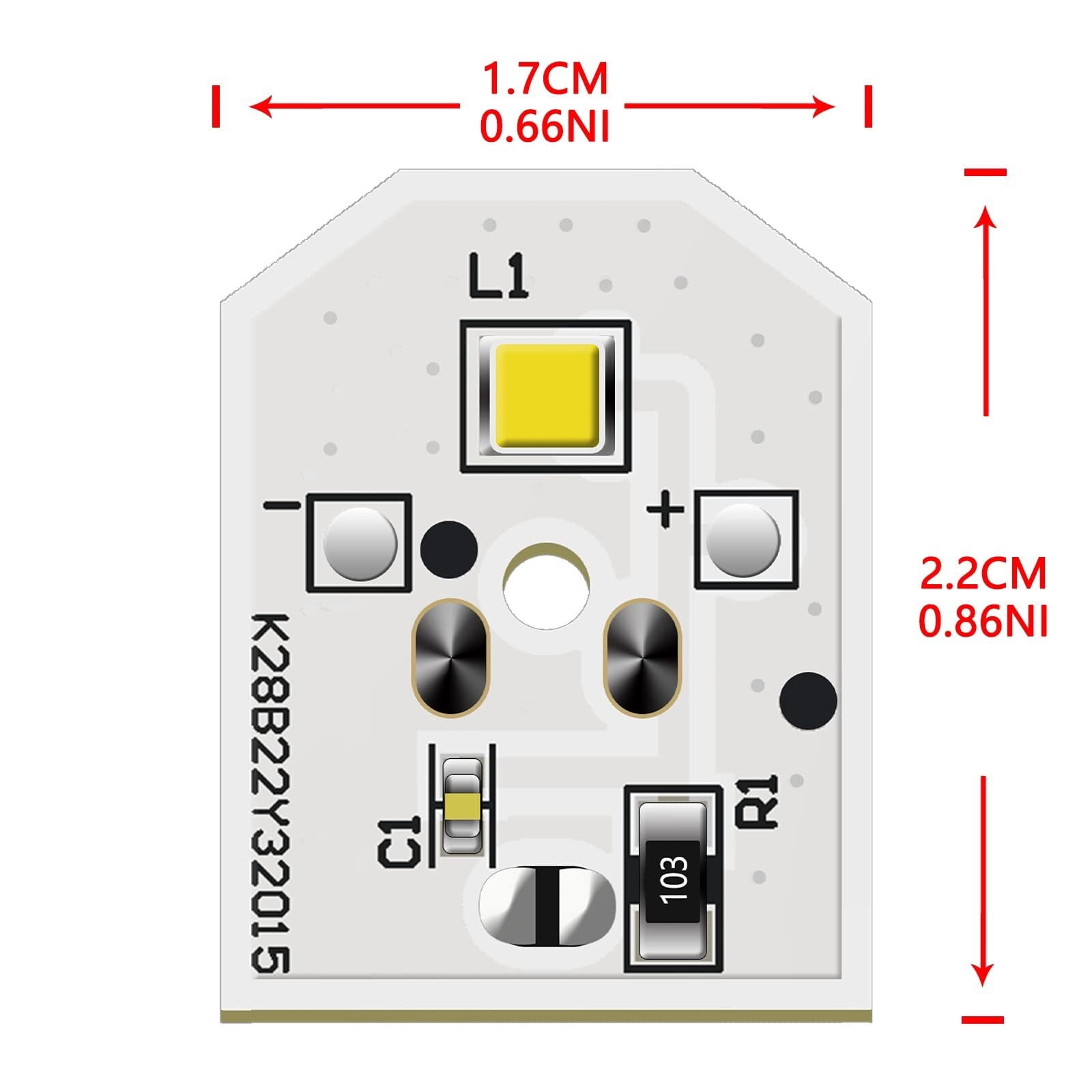 WR55X11132 Refrigerator LED Light WR55X25754 for GE LED Refrigerator light bulb Replace WR55X30602 WR55X26486 PS4704284 3033142 EAP12172918 AP6261806 5PCS