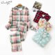 thumbnail image 2 of Conjuntos de pijamas cálidos para mujer, ropa de dormir de franela de algodón para el hogar, pijamas con estampado a cuadros para mujer, ropa de dormir de talla grande, Otoño e Invierno, 2 of 4