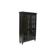 thumbnail image 4 of Aspen Solid Wood Cabinet with Glass Doors in Light Brown, 4 of 5