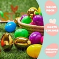 thumbnail image 2 of 50PCS Plastic Easter Eggs, Empty 2.3" 44PCS Colorful with 6PCS Golden Eggs Bulk Fillable for Easter Hunt Party Favor Basket Stuffers Filler Classroom Prize Supplies Decor, 2 of 7