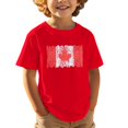 thumbnail image 1 of T-shirt Canada Filles Feuille d'Érable Canadienne Graphique Col Rond Manches Courtes Tee Enfants Fête du Canada Imprimé Graphique Mode Garçons Feuille d'Érable Drapeau Imprimé Haut, 1 of 5