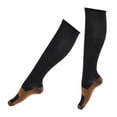 thumbnail image 3 of Par de calcetines de compresión para hombres y mujeres, medias de soporte para pantorrillas. XXL, 3 of 7